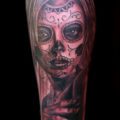 Catrina/Day of the Dead Dark/Horror Realistic/Realism Skull Tattoo