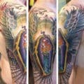 Neo-Traditional Shoulder Tattoo
