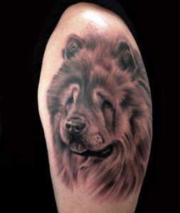 Animals Arm Black & Grey Pets Realistic/Realism Tattoo