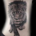 Animals Black & Grey Lion Realistic/Realism Tattoo