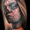 Black & Grey Catrina/Day of the Dead Dark/Horror Portraits Realistic/Realism Skull Woman Tattoo