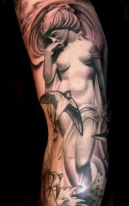 Arm Black & Grey Mythology Realistic/Realism Woman Tattoo