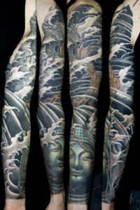 Japanese Religious/Spiritual Sleeve Tattoo