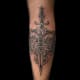Animals Black & Grey dagger Leg Tiger Traditional/Americana Tattoo