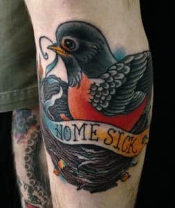 Animals Birds Lettering Traditional/Americana Tattoo
