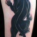 Animals Arm Black & Grey Panther Tattoo