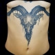 Animals Black & Grey Ribs/Sternum Skull Tattoo