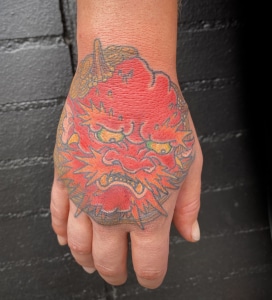 Hand Hannya/Oni Japanese Tattoo