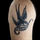 Animals Arm Birds Black & Grey Traditional/Americana Tattoo