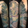 Arm Japanese samurai Sleeve Tattoo