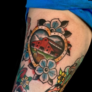 Arm Flowers Traditional/Americana Tattoo