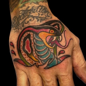 Animals Hand snake Traditional/Americana Tattoo