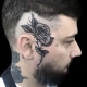 Black & Grey Dotwork Flowers Traditional/Americana Tattoo