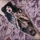 Black & Grey Blackwork dagger Dark/Horror Girl Head Skull Woman Tattoo