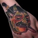 Dark/Horror Hand Traditional/Americana Tattoo
