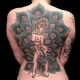 Back Backpiece Birds Pin-up girl Traditional/Americana Woman Tattoo