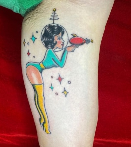Arm Neo-Traditional Pin-up girl Woman Tattoo