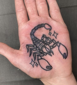 Animals Blackwork Hand Tattoo