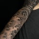 Arm Black & Grey Japanese Sleeve Tattoo